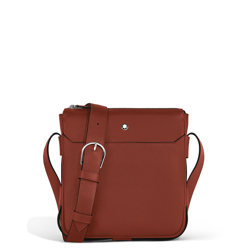 Vertical Belt Messenger Bag in Sartorial Leather - 1